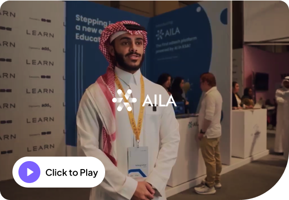 Saudi professional highlighting AILA’s role in AI-powered education